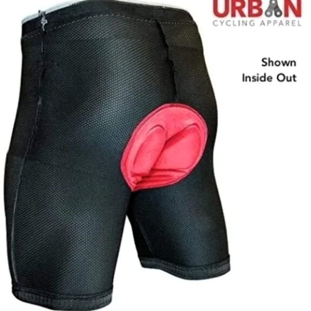 NEW URBAN CYCLING APPAREL PADDED CYCLING SHORTS 2 XL